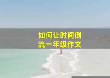 如何让时间倒流一年级作文