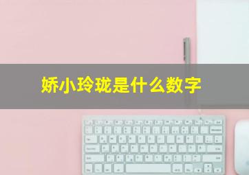 娇小玲珑是什么数字