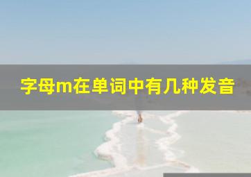 字母m在单词中有几种发音