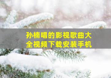 孙楠唱的影视歌曲大全视频下载安装手机