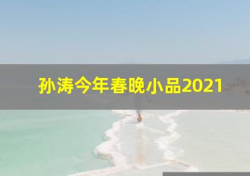 孙涛今年春晚小品2021