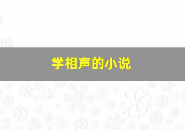 学相声的小说