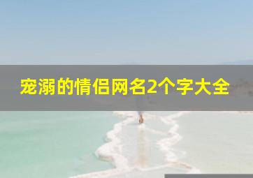 宠溺的情侣网名2个字大全