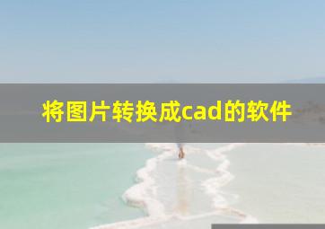 将图片转换成cad的软件