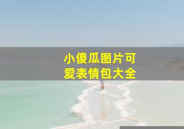 小傻瓜图片可爱表情包大全