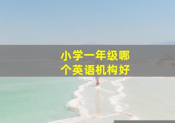 小学一年级哪个英语机构好