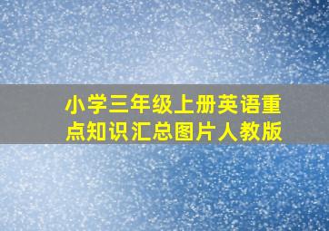 小学三年级上册英语重点知识汇总图片人教版