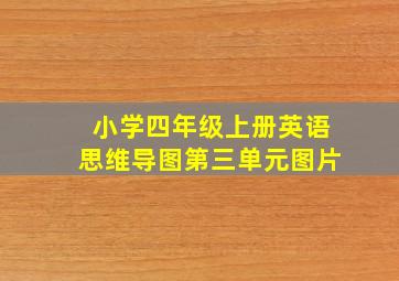 小学四年级上册英语思维导图第三单元图片