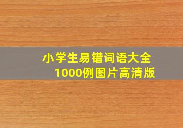 小学生易错词语大全1000例图片高清版