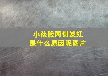 小孩脸两侧发红是什么原因呢图片