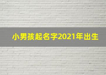 小男孩起名字2021年出生