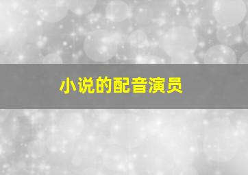 小说的配音演员