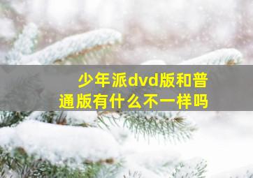 少年派dvd版和普通版有什么不一样吗