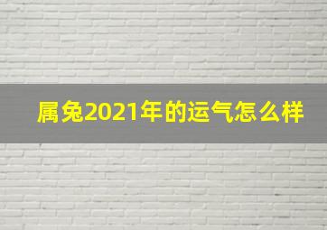 属兔2021年的运气怎么样