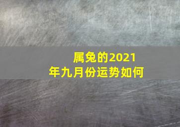 属兔的2021年九月份运势如何