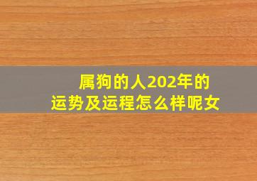 属狗的人202年的运势及运程怎么样呢女