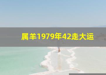 属羊1979年42走大运