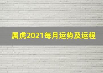 属虎2021每月运势及运程