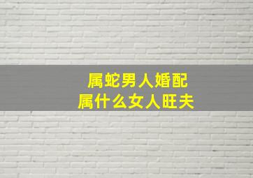 属蛇男人婚配属什么女人旺夫