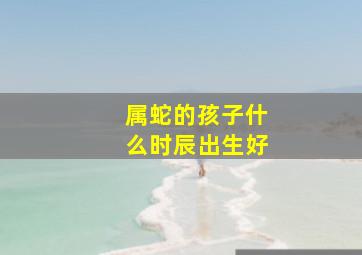 属蛇的孩子什么时辰出生好