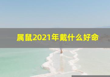 属鼠2021年戴什么好命