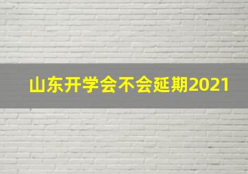 山东开学会不会延期2021