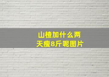 山楂加什么两天瘦8斤呢图片