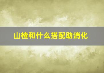 山楂和什么搭配助消化