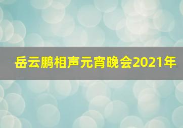 岳云鹏相声元宵晚会2021年