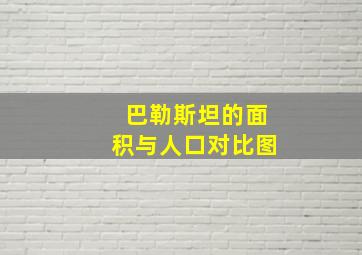 巴勒斯坦的面积与人口对比图