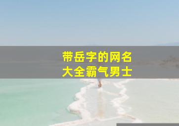 带岳字的网名大全霸气男士