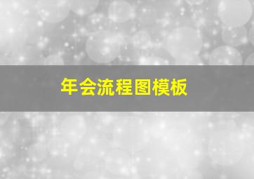 年会流程图模板