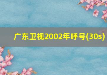 广东卫视2002年呼号(30s)