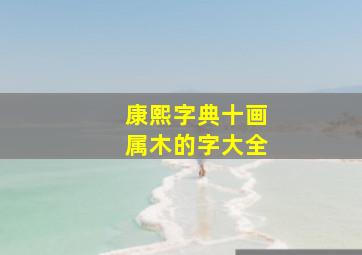 康熙字典十画属木的字大全