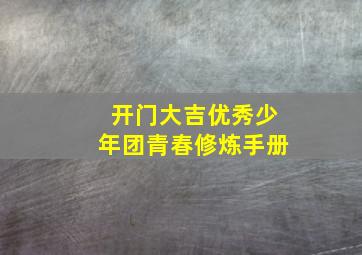 开门大吉优秀少年团青春修炼手册