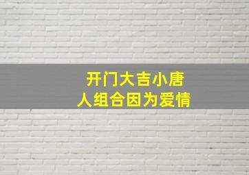 开门大吉小唐人组合因为爱情