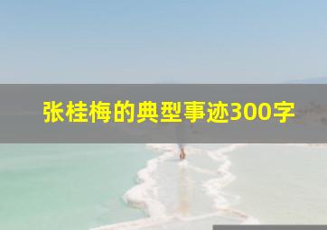 张桂梅的典型事迹300字