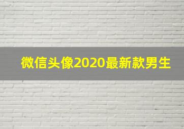 微信头像2020最新款男生