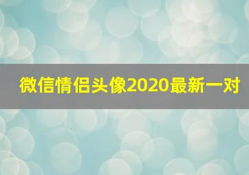 微信情侣头像2020最新一对