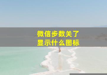 微信步数关了显示什么图标