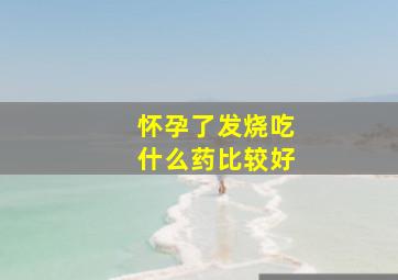 怀孕了发烧吃什么药比较好