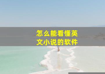 怎么能看懂英文小说的软件