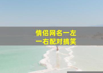 情侣网名一左一右配对搞笑