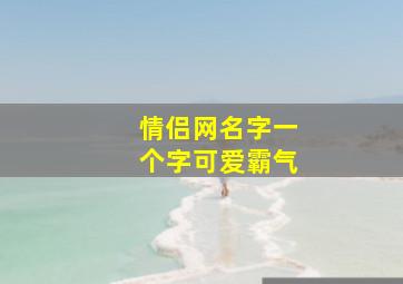 情侣网名字一个字可爱霸气