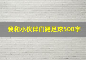 我和小伙伴们踢足球500字