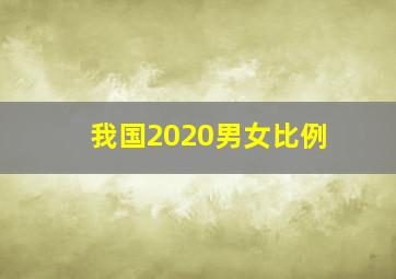 我国2020男女比例