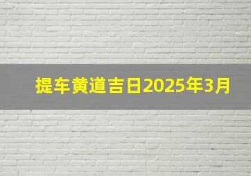 提车黄道吉日2025年3月