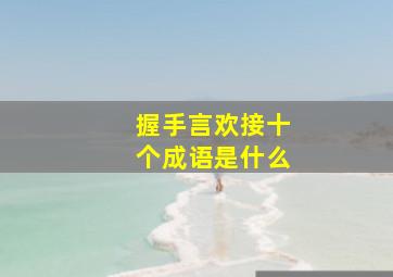 握手言欢接十个成语是什么