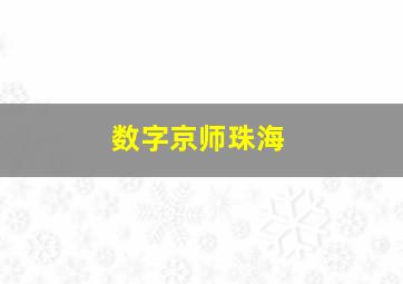 数字京师珠海