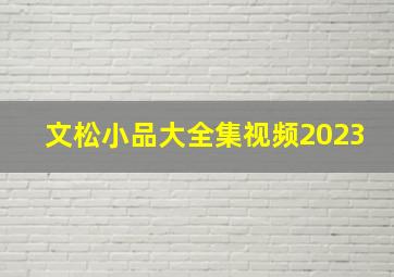 文松小品大全集视频2023